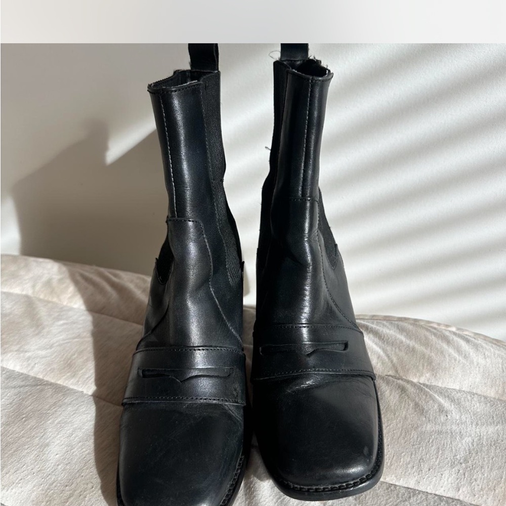 Black Leather Boots